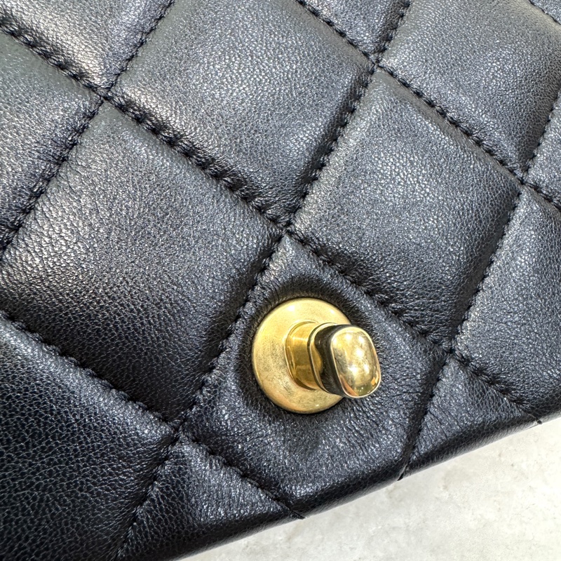 VIC限量💭🖤香奈兒小方胖CHANEL 24S 黑金湯圓珍珠方胖子AS4868（芯片）-25