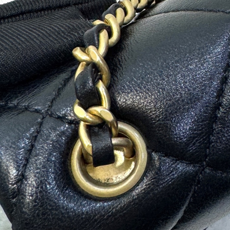 VIC限量💭🖤香奈兒小方胖CHANEL 24S 黑金湯圓珍珠方胖子AS4868（芯片）-29