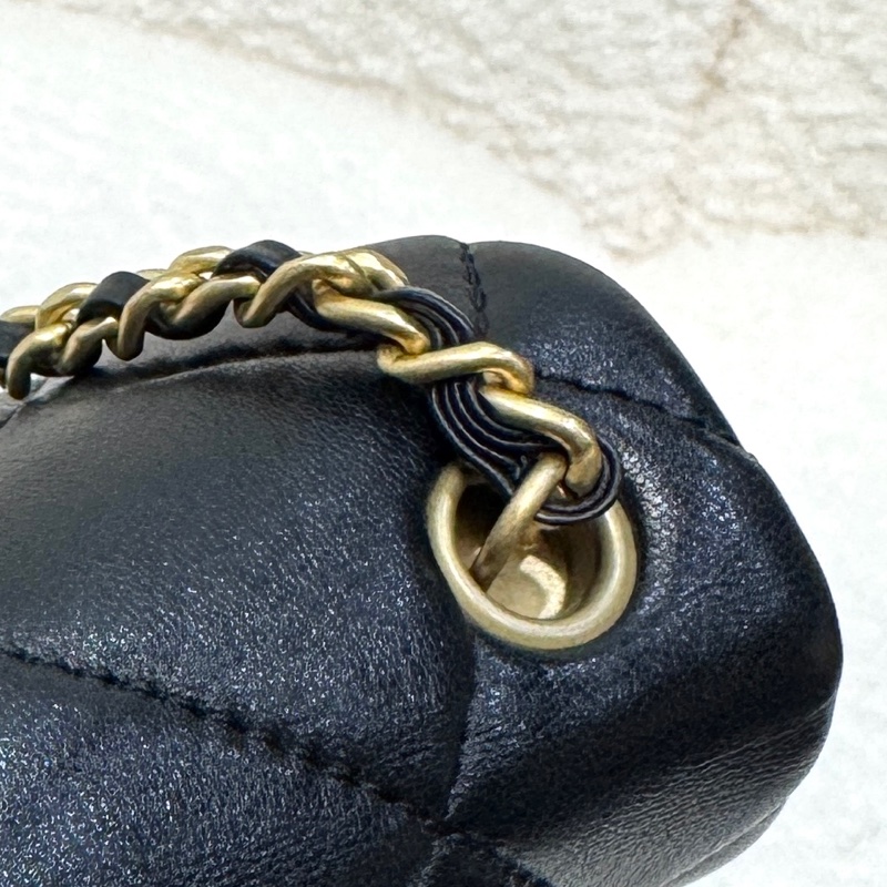 VIC限量💭🖤香奈兒小方胖CHANEL 24S 黑金湯圓珍珠方胖子AS4868（芯片）-30