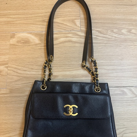 chanel老香荔枝牛皮肩背/側背皆可
