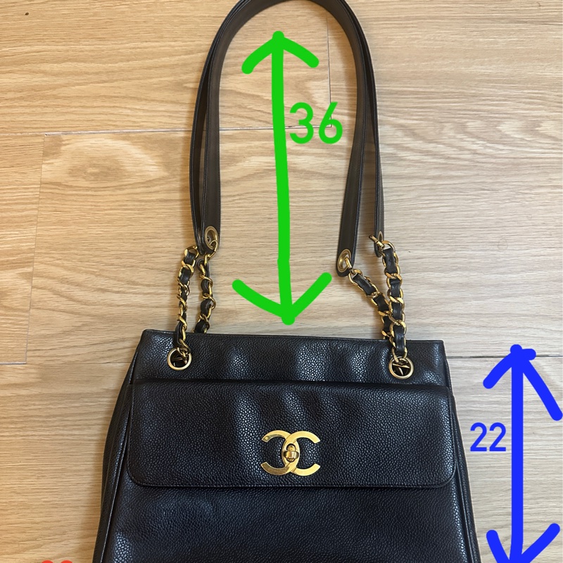 chanel老香荔枝牛皮肩背/側背皆可-5