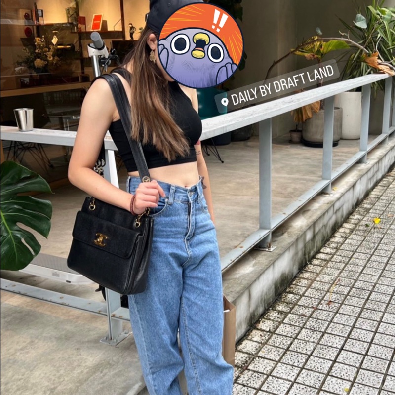 chanel老香荔枝牛皮肩背/側背皆可-6