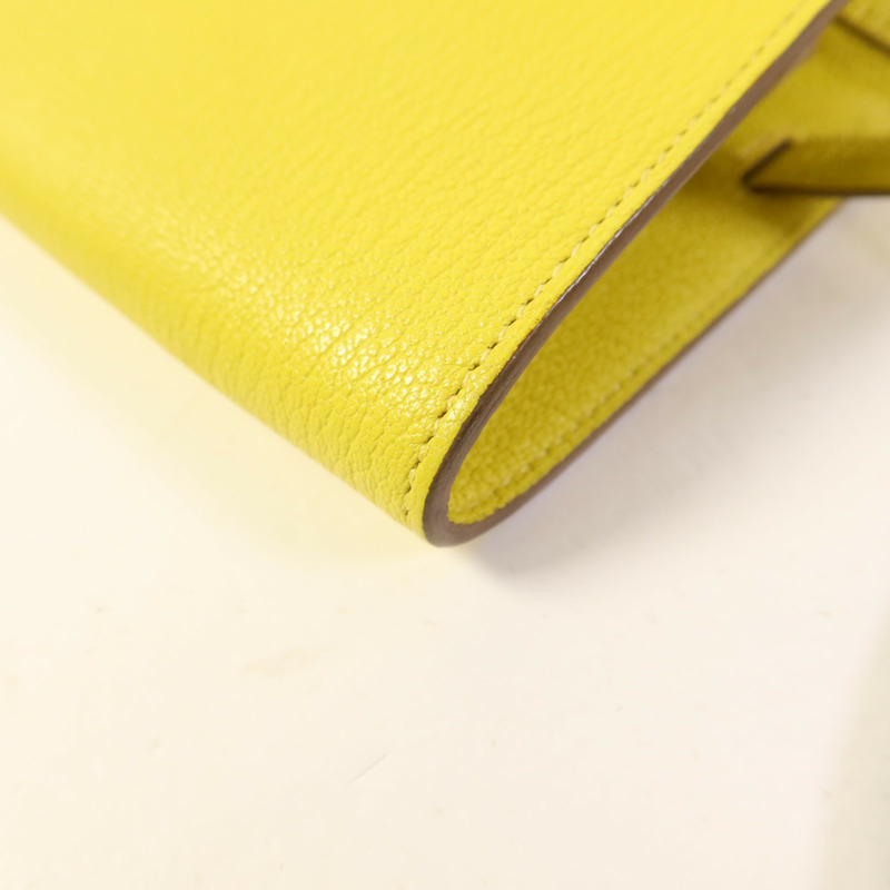 HERMES Chevre皮革Kelly To Go金扣肩背袋Lime-13