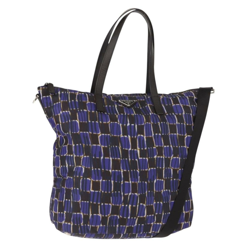 【日本直送】PRADA 手提包 尼龍 2 用 紫色 銀色 正品 145955-0