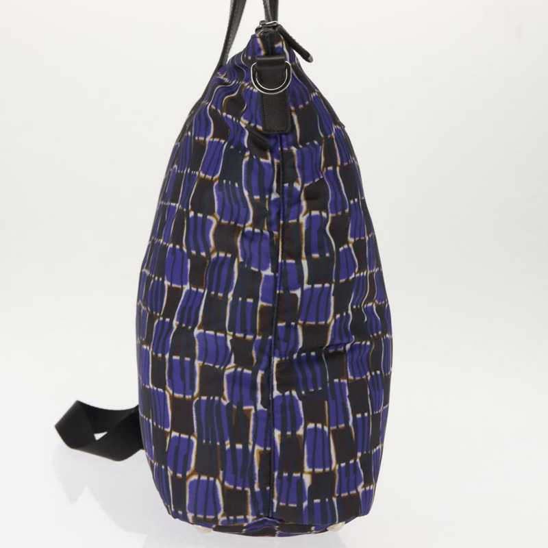 【日本直送】PRADA 手提包 尼龍 2 用 紫色 銀色 正品 145955-2