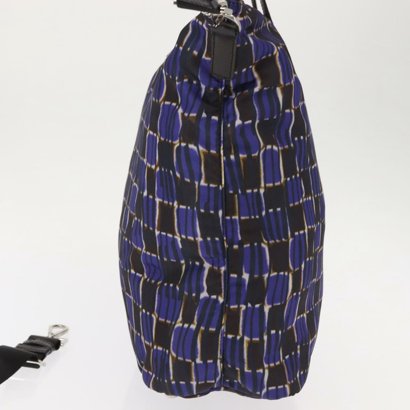 【日本直送】PRADA 手提包 尼龍 2 用 紫色 銀色 正品 145955-3