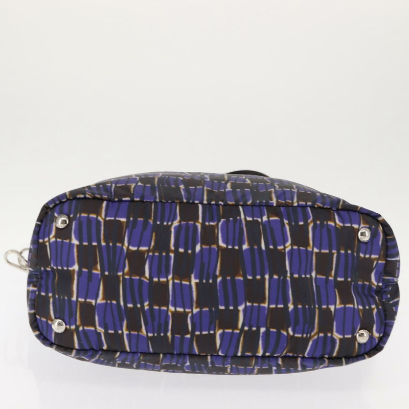【日本直送】PRADA 手提包 尼龍 2 用 紫色 銀色 正品 145955-4