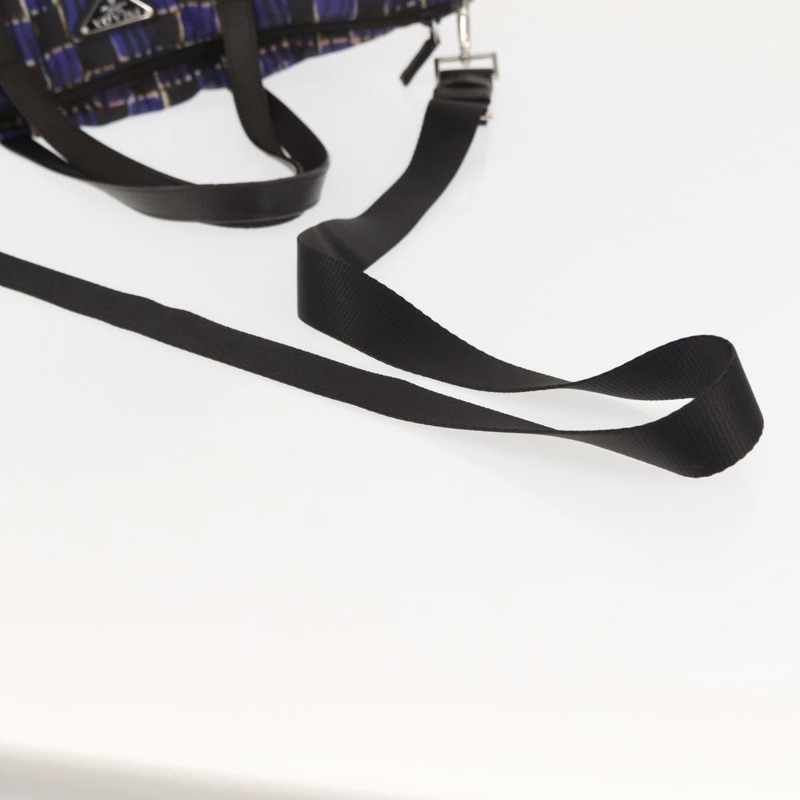 【日本直送】PRADA 手提包 尼龍 2 用 紫色 銀色 正品 145955-8
