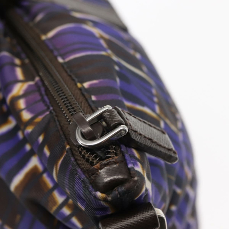 【日本直送】PRADA 手提包 尼龍 2 用 紫色 銀色 正品 145955-9