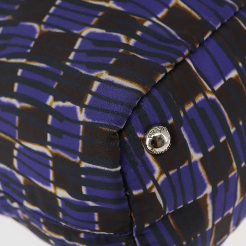 【日本直送】PRADA 手提包 尼龍 2 用 紫色 銀色 正品 145955-14