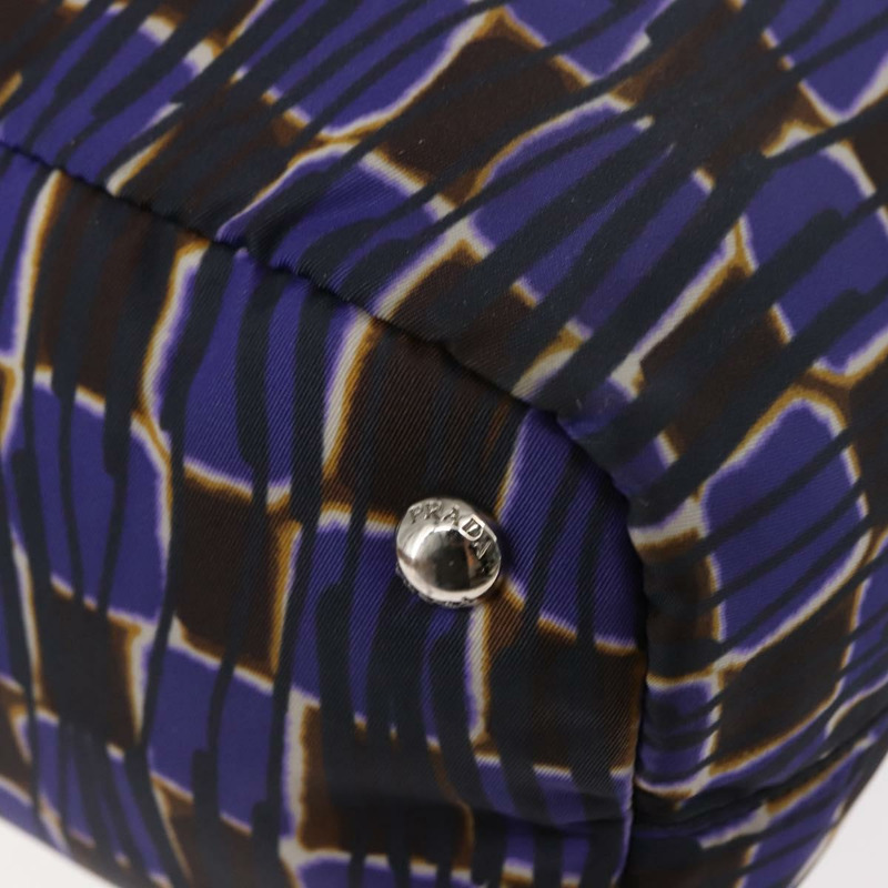 【日本直送】PRADA 手提包 尼龍 2 用 紫色 銀色 正品 145955-17