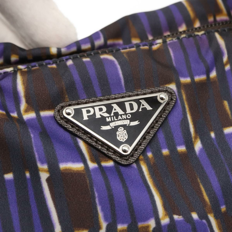【日本直送】PRADA 手提包 尼龍 2 用 紫色 銀色 正品 145955-18