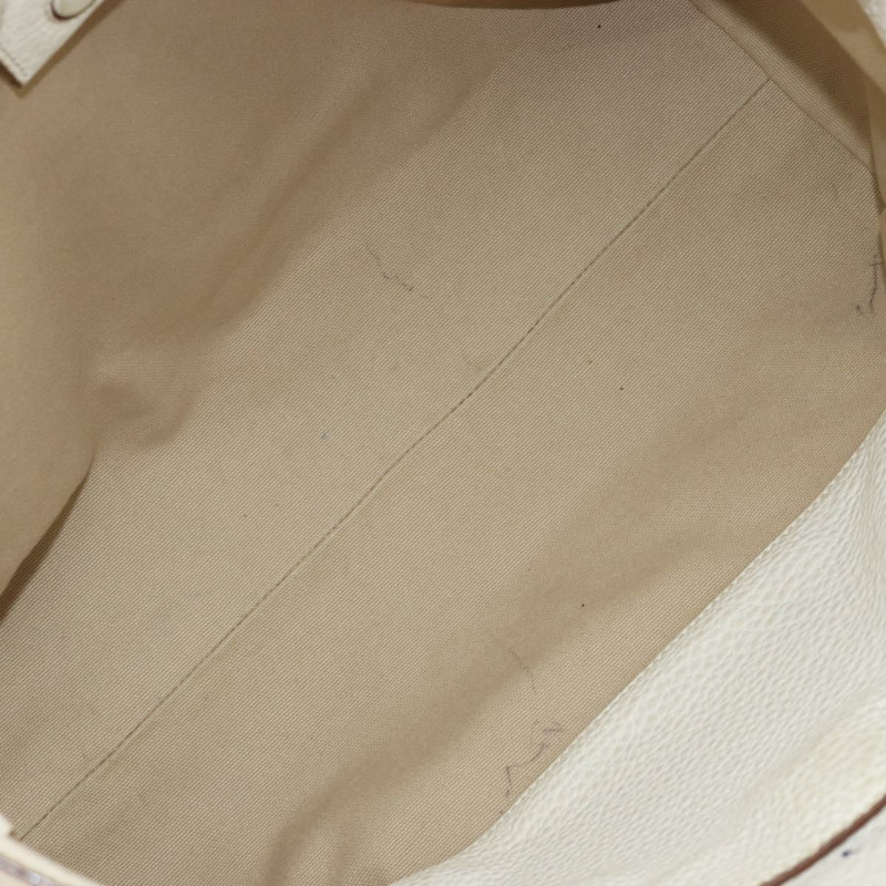 【日本直送】PRADA 白色金色皮革手提包 正品 fm4895-9