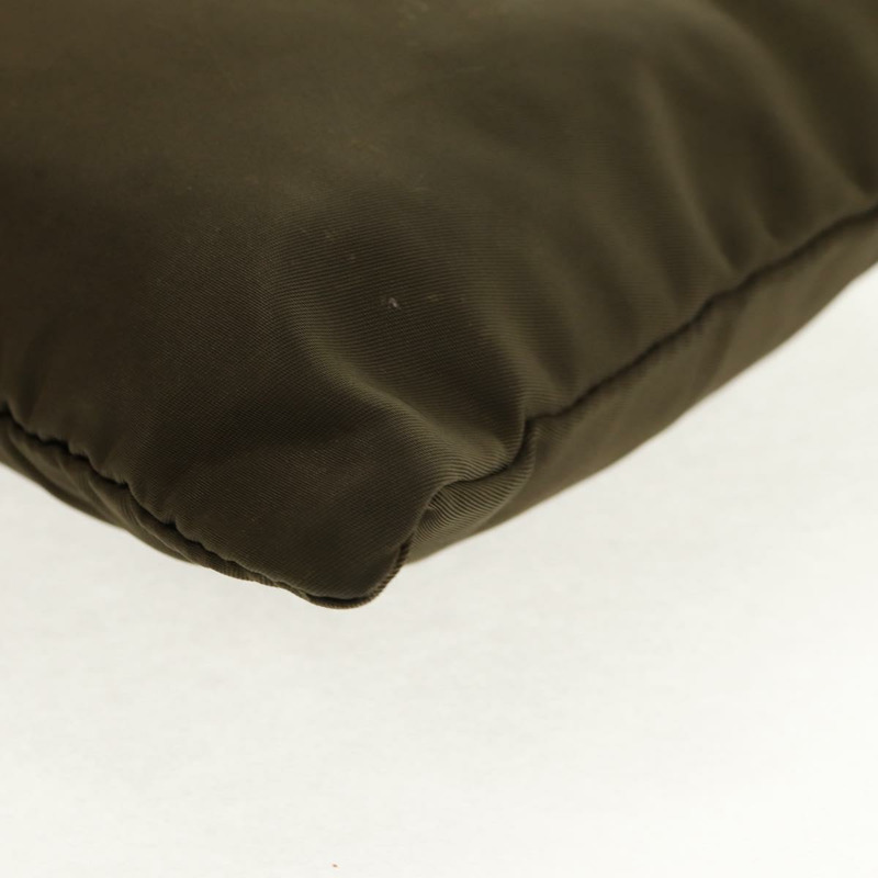 【日本直送】PRADA 尼龍卡其色銀色手拿包/單肩包 Auth am9274V-14