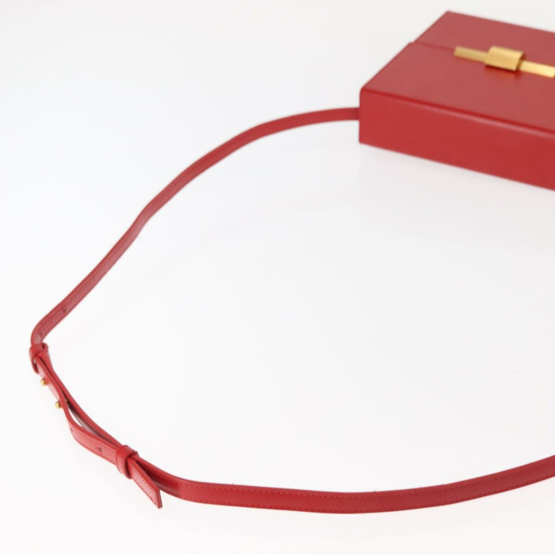 【日本直送】BOTTEGA VENETA Daisy 單肩包 皮革 紅色 金色 正品 bs29995-6