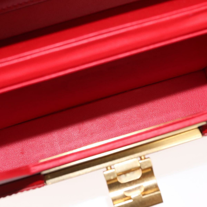 【日本直送】BOTTEGA VENETA Daisy 單肩包 皮革 紅色 金色 正品 bs29995-11