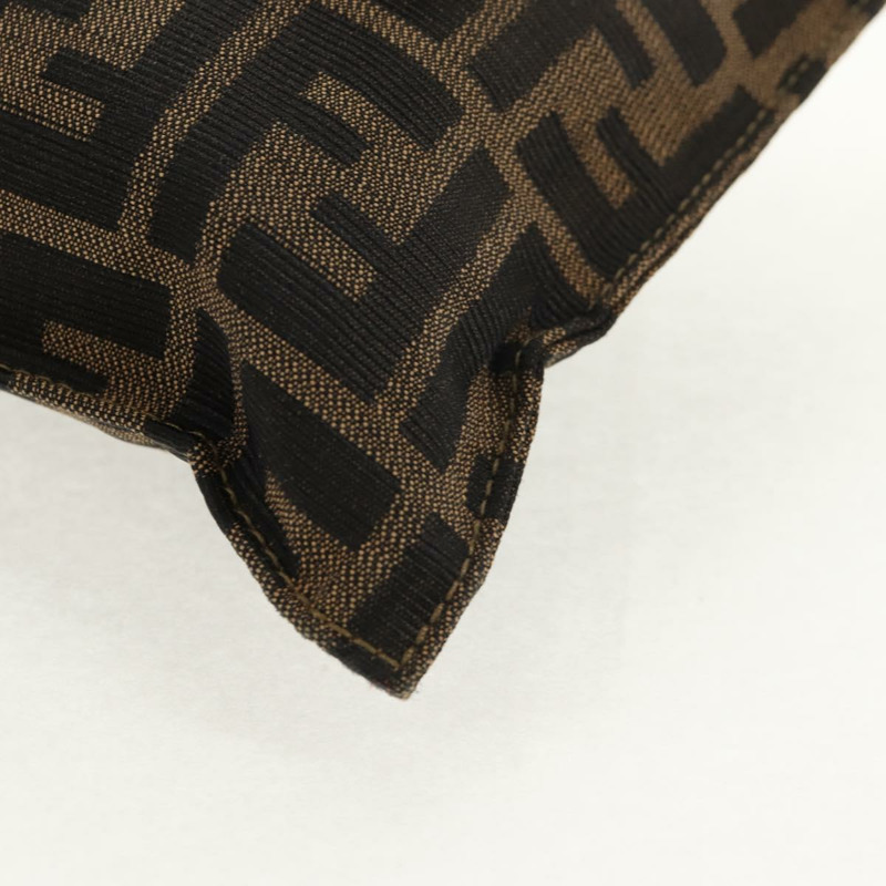 【日本直送】FENDI Zucca帆布Mamma Baguette單肩包 黑色 棕色 金色 正品 145885V-15