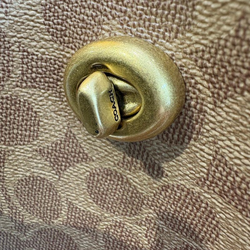 *SHIHNA名牌精品* COACH PVC塗層帆布印花肩背袋-3