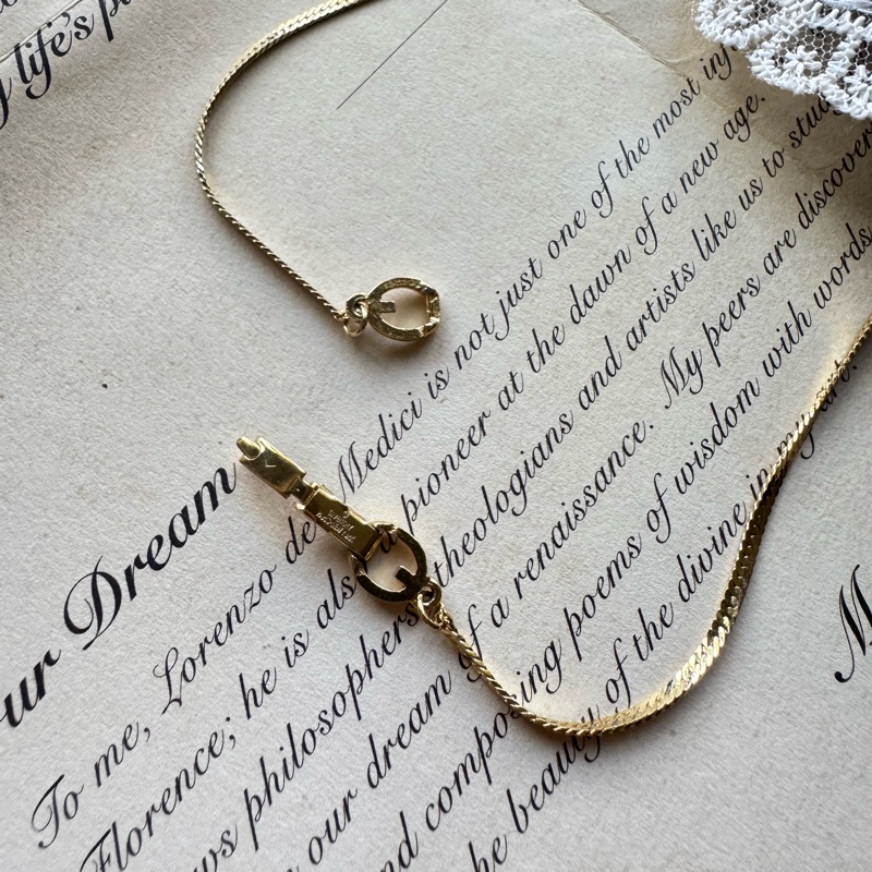 Givenchy 紀梵希 GG logo 水鑽鍍金項鏈-19