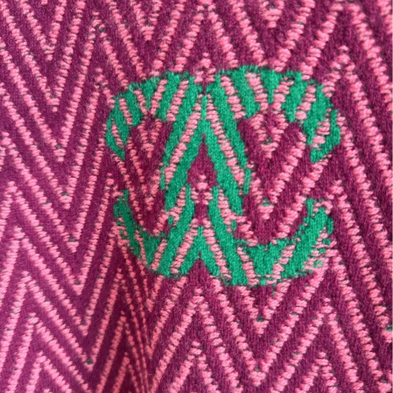 CHANEL 紫色山形紋高領無袖針織連衣裙 38碼-4