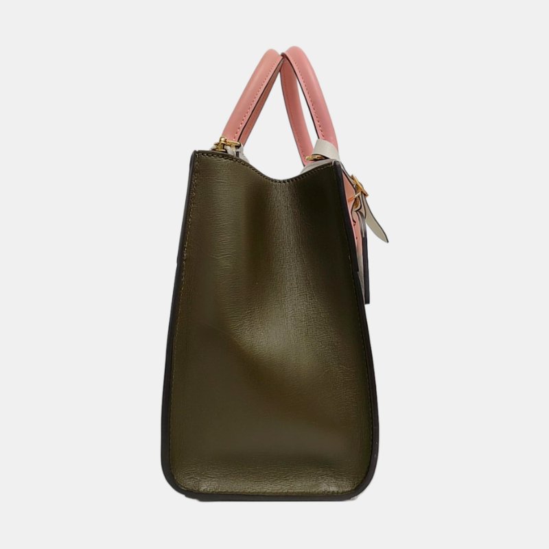 LOUIS VUITTON CITY STEAMER 小號 拼色牛皮蒸汽包手提包 金色五金-2