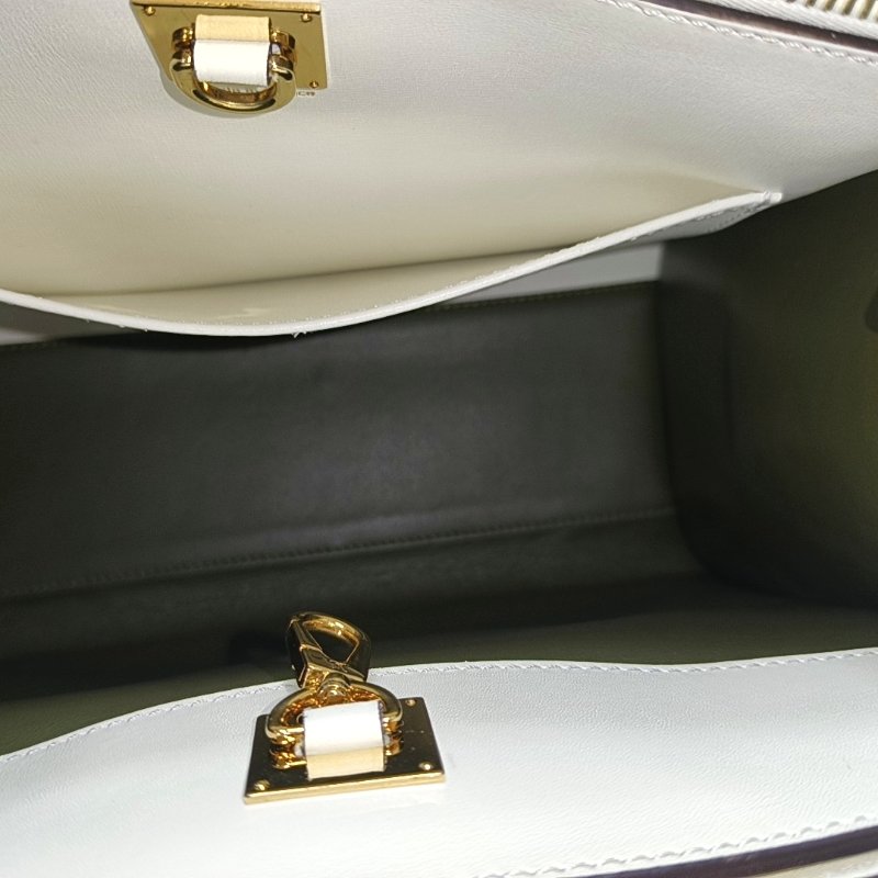 LOUIS VUITTON CITY STEAMER 小號 拼色牛皮蒸汽包手提包 金色五金-5