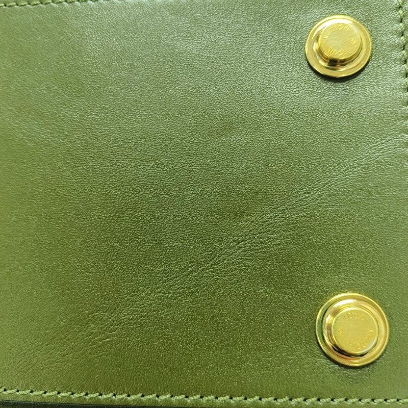 LOUIS VUITTON CITY STEAMER 小號 拼色牛皮蒸汽包手提包 金色五金-11