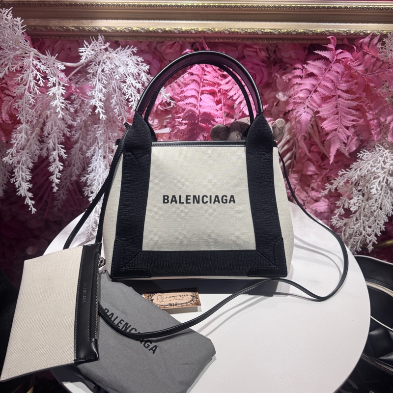 Balenciaga 帆布斜背包/王吉娜古董精品-0