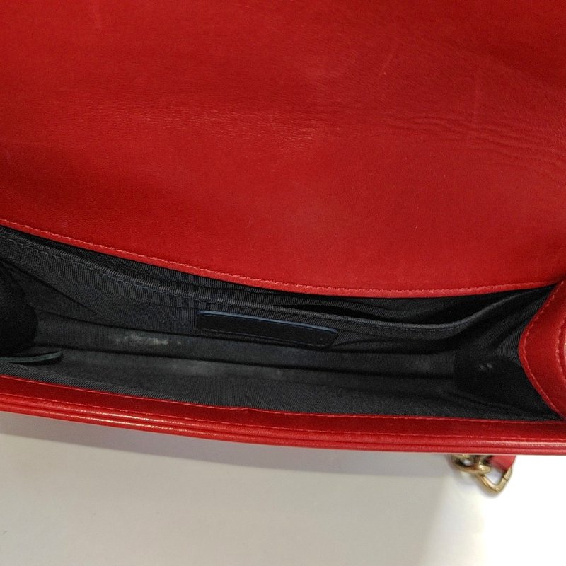 CHANEL LEBOY 中號 拼色織物菱格紋斜背包肩背包 金色五金-5