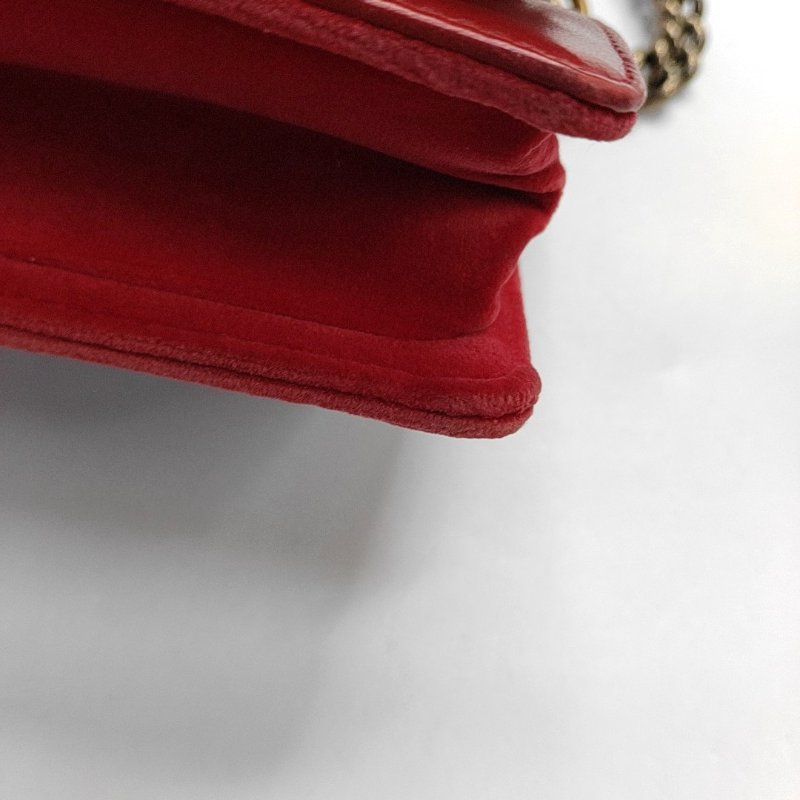 CHANEL LEBOY 中號 拼色織物菱格紋斜背包肩背包 金色五金-13