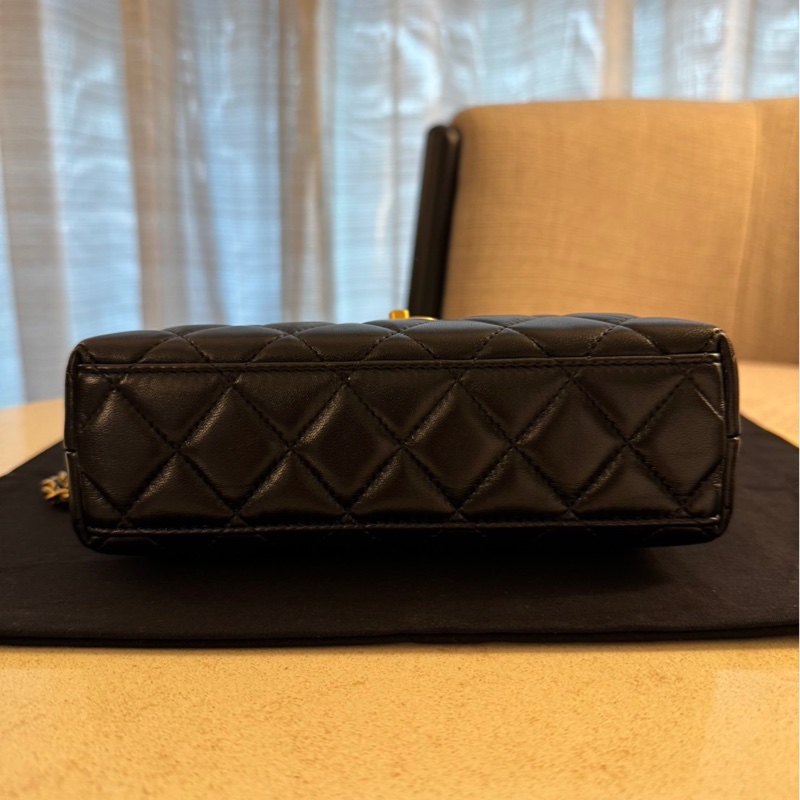 CHANEL 絕美 黑金 雙C Kelly-7