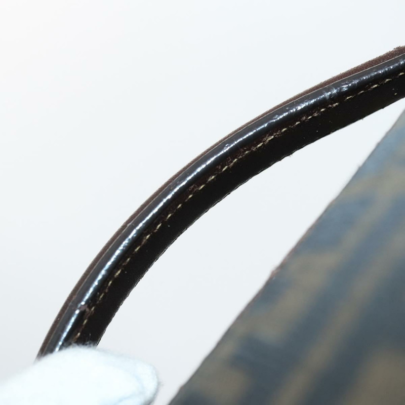 【日本直送】FENDI Zucca帆布手提包 黑色 棕色 正品 yk19369-5