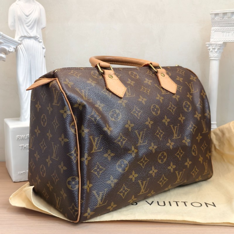 LV路易威登 Speedy30老花 手提包-1