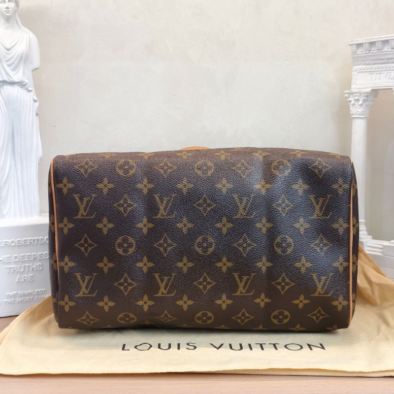 LV路易威登 Speedy30老花 手提包-5