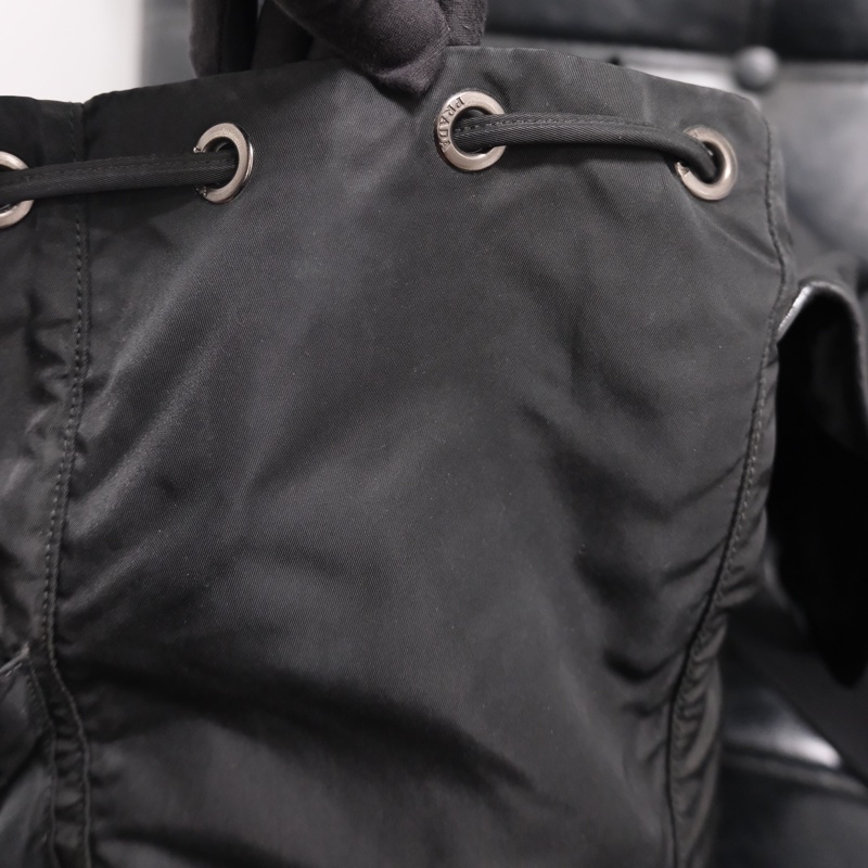 Prada Leather & Nylon Vintage Backpack 普拉達中古尼龍拼皮背包/書包-11
