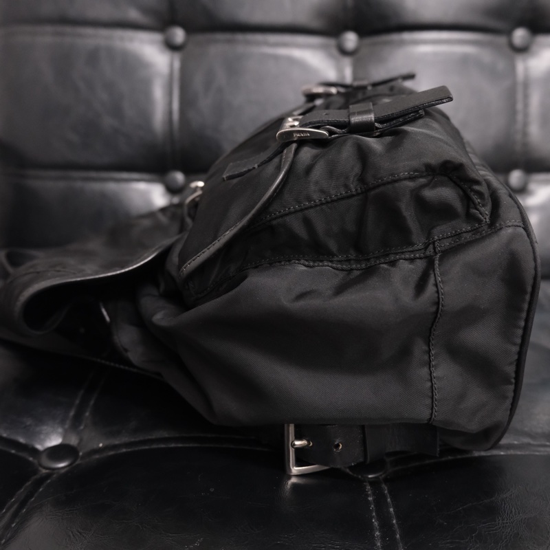 Prada Leather & Nylon Vintage Backpack 普拉達中古尼龍拼皮背包/書包-13