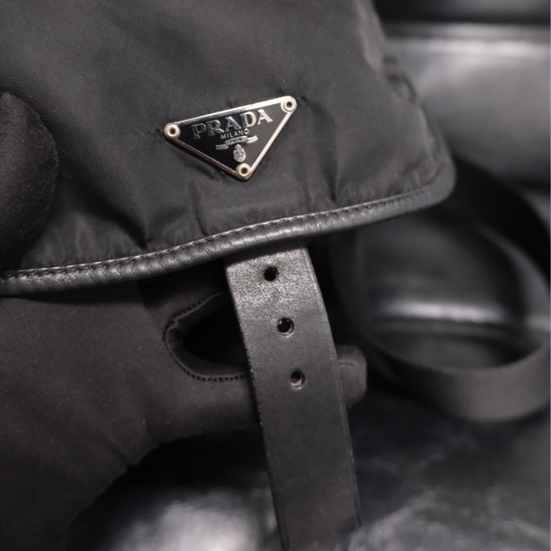 Prada Leather & Nylon Vintage Backpack 普拉達中古尼龍拼皮背包/書包-26