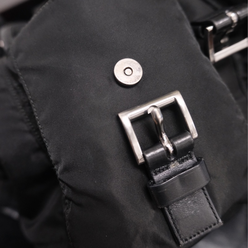 Prada Leather & Nylon Vintage Backpack 普拉達中古尼龍拼皮背包/書包-29