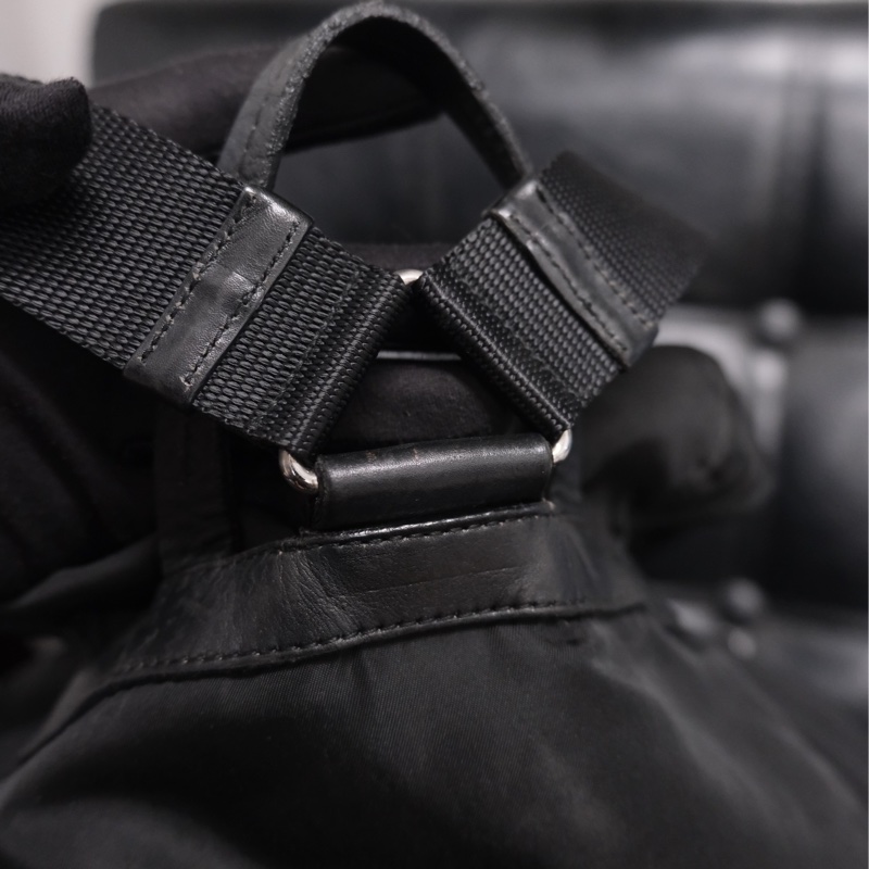 Prada Leather & Nylon Vintage Backpack 普拉達中古尼龍拼皮背包/書包-33