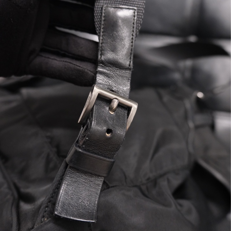 Prada Leather & Nylon Vintage Backpack 普拉達中古尼龍拼皮背包/書包-36