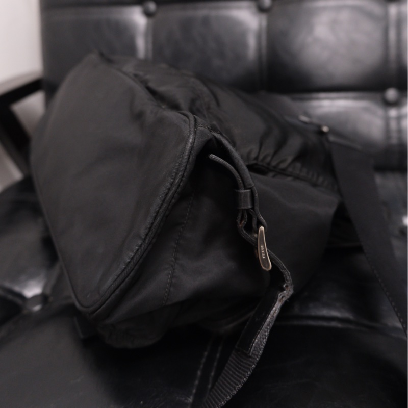 Prada Leather & Nylon Vintage Backpack 普拉達中古尼龍拼皮背包/書包-16