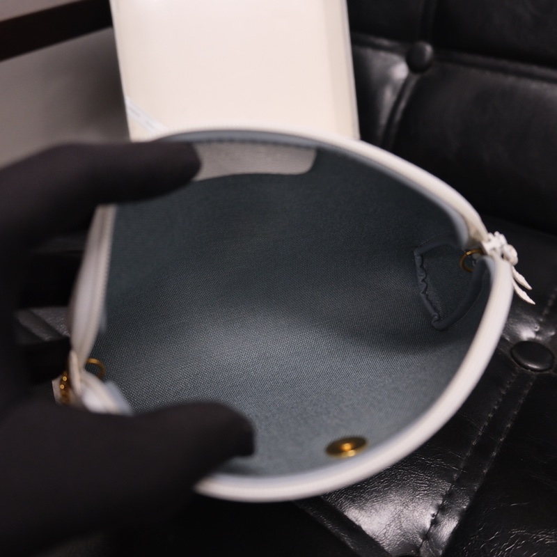 Dior Honeycomb Chain Bag 迪奧中古白色蜂巢老花鏈條包/相機包/斜挎包-15