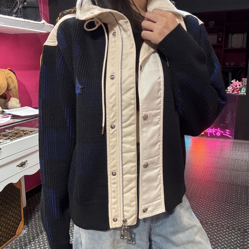 Lv 毛衣深藍外套/王吉娜古董精品-4