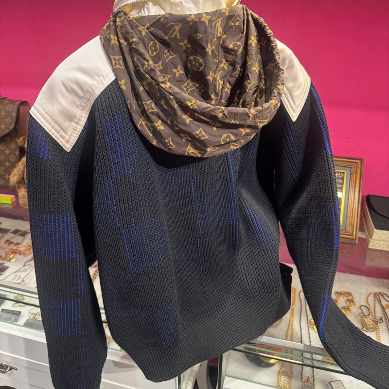 Lv 毛衣深藍外套/王吉娜古董精品-5