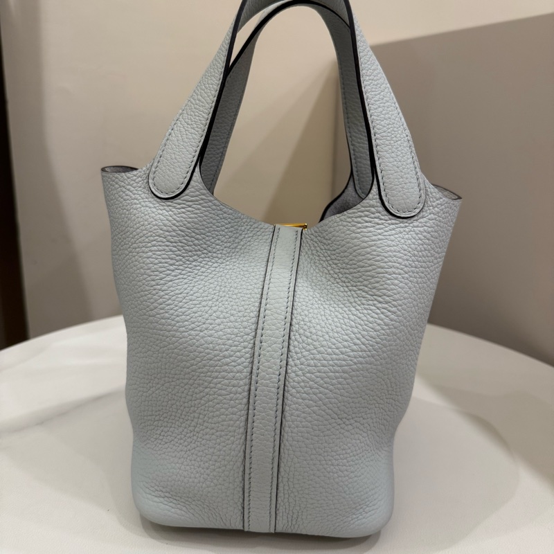 (包況漂亮）Hermes 菜籃子picotin 18聖杯藍z刻-2