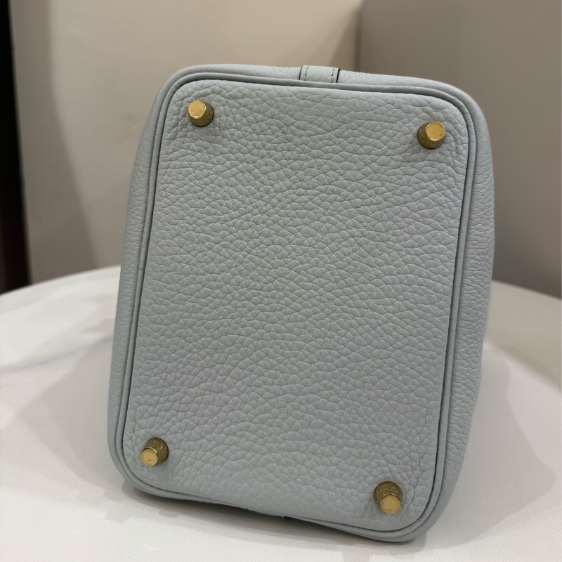 (包況漂亮）Hermes 菜籃子picotin 18聖杯藍z刻-3