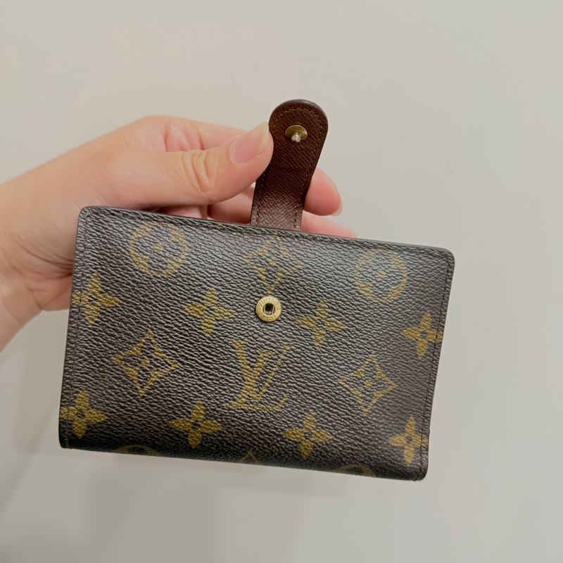 Louis Vuitton LV 經典老花 蝴蝶釦中夾-7