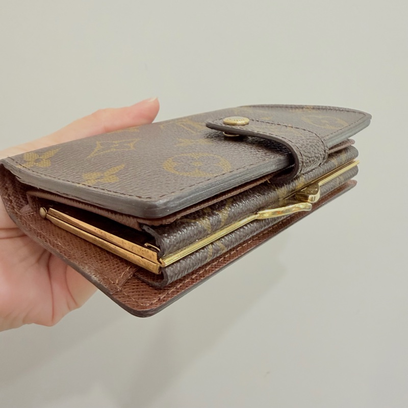 Louis Vuitton LV 經典老花 蝴蝶釦中夾-8