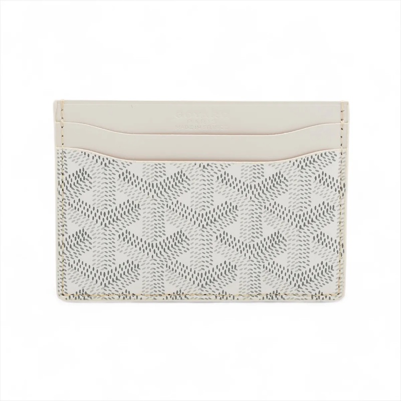 Goyard Herringbone PVCx leather Card Case 高雅德 戈雅 卡夾 卡套-0