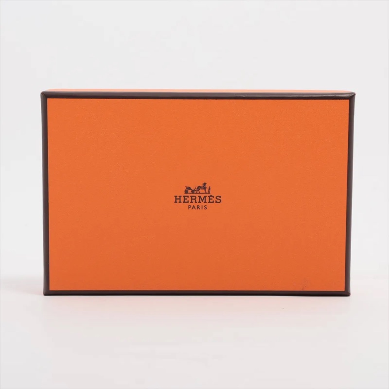 Hermes Calvi Veau Epsom Card Case Black Silver 愛馬仕卡包 卡夾 stamp W: 2024-2
